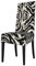 Stretch-Stuhlhussen mit Zebra-Tiermotiven, weicher Sitzschutz, bequem, für sicheren Sitz und einfaches Dehnen