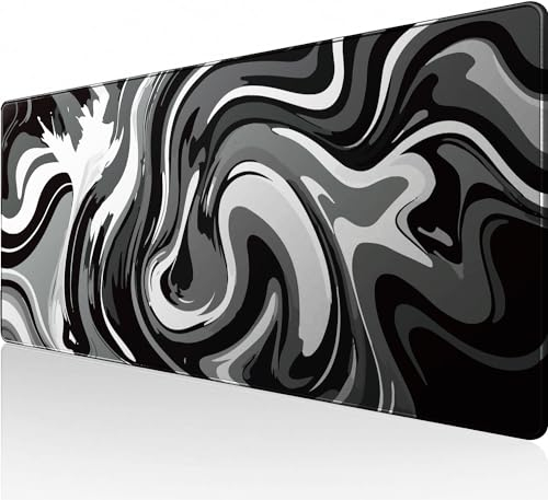 Rcege Großer Mauspad für Schreibtisch - 800x400mm Gaming-Mauspad mit genähten Kanten, Nicht rutschender Unterlage, Schreibtischmatte für Tastatur und Maus