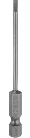 QUARKZMAN Embouts de Tournevis Plats Magnétiques Sl2,5 2,5 mm en Acier S2 Embout de Tournevis à Tête Plate 1/4 Tige Hexagonale Embouts de Tournevis de Qualité Industrielle de 3 de Long
