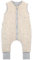 Ehrenkind® Musselin Schlafsack mit Füßen 2.5 TOG 100% Bio-Baumwolle Natur mit Tropfen | 70 cm | Oeko Tex zertifiziert