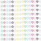 Ouligay 160 Pcs Star & Heart Nail Charms, Colorful Y2k Acrylic Nails, Night Light DIY Decorations
