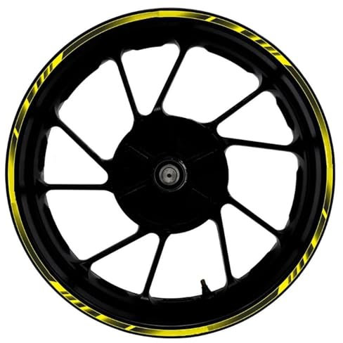 PPXDM 17-Zoll-Aufkleber Für Motorradfelgen Vorn Und Hinten, Wasserdicht, Reflektierender Aufkleber Für Kawasaki Für Ninja ZX-6R ZX6R 636 599(Style 10)