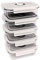 Lot de 5 boîtes repas sous vide en verre de 630 ml – Prolonge la durée de conservation des aliments. Préparation optimale de repas petites portions
