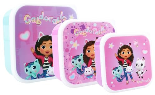 Vadobag Snackbox (3tlg.) Gabby's Dollhouse Fresh Bites 6 x 12 x 12 cm