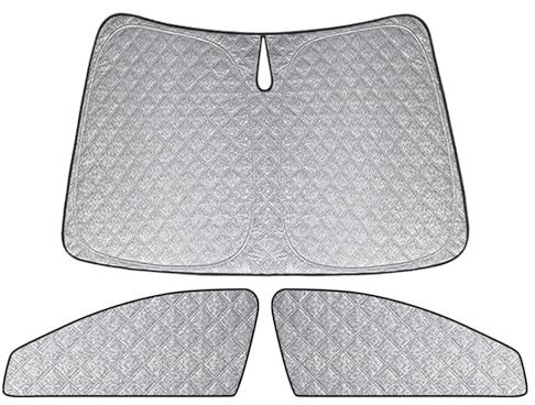Roadtime Parasol para el parabrisas del coche apto para Toyota Corolla 20 – 25,3 unidades, alfombrilla térmica para cabina del conductor, parasol frontal, oscurecimiento interior, protección UV