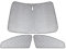 Roadtime Parasol para el parabrisas del coche apto para Toyota Corolla 20 – 25,3 unidades, alfombrilla térmica para cabina del conductor, parasol frontal, oscurecimiento interior, protección UV