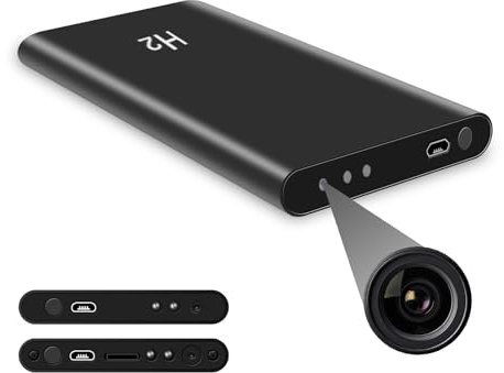 LILICAM Power Bank Hidden Camera, 5000mAh Spy Camera, Nanny Cam, Portable Mini Cam with Night Vision, Motion Detection for Office Home Surveillance, No WiFi Function