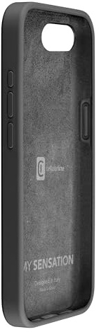 Schutzhülle für iPhone 16e, cellularline Sensation, Schwarz