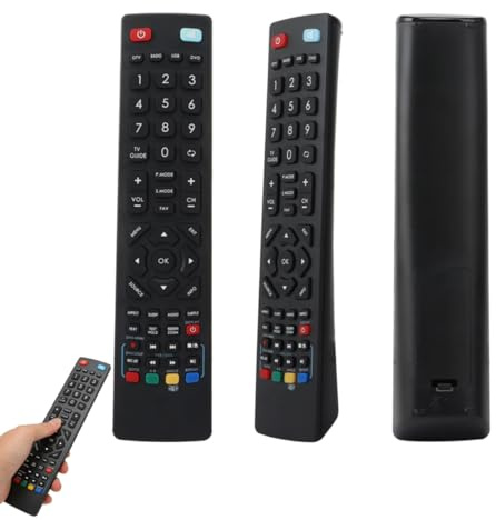 TV Remote Control, Replacement for Blaupunkt and Technika Smart TVs, No Setup Required with 15 Metre Range - Works with LCD, LED, 3D, HD Models Including BLF RMC 0005 & SHW RMC 0103 (Black)
