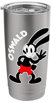 Oswald Rabbit Vintage Bunny Waving Hello Stainless Steel Insulated Tumbler