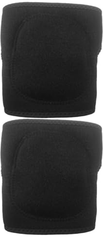 2pcs Black Neoprene Knee Pads for Exercise Activities Adjustable Guards
