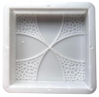 Milageto Bloque de Hormigón Cuadrado para Moldear Ladrillos Decorativos Herramienta de Fundición de Cemento en PP Resistente Reutilizable Adecuado para Muebles, Estilo a