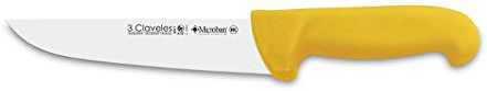 3 Claveles Cuchillo Carnicero Estrecho Proflex, Acero Inoxidable, Amarillo, 18 cm-7