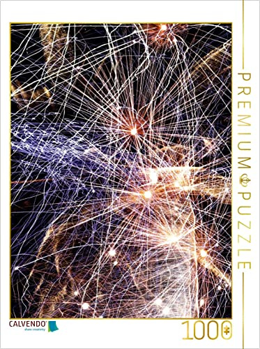 CALVENDO Puzzle EIN Motiv aus dem Kalender Feuerwerk - Lichtspiele | 1000 Teile Lege-Größe 48 x 64 cm Foto-Puzzle für glückliche Stunden
