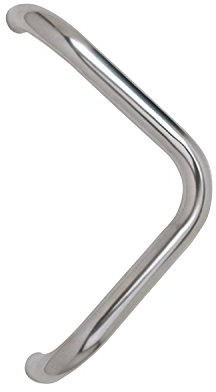 MARCHESI Türgriff 4524 V - Form, 382mm, LA. 350mm, Edelstahl matt