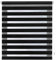 Blindecor Indus SIN HERRAMIENTAS | Estor Enrollable Sin Taladrar de Doble Capa | Color Negro 72 x 180 cm (ancho x largo) | Tamaño de la Tela 69 x 175 cm
