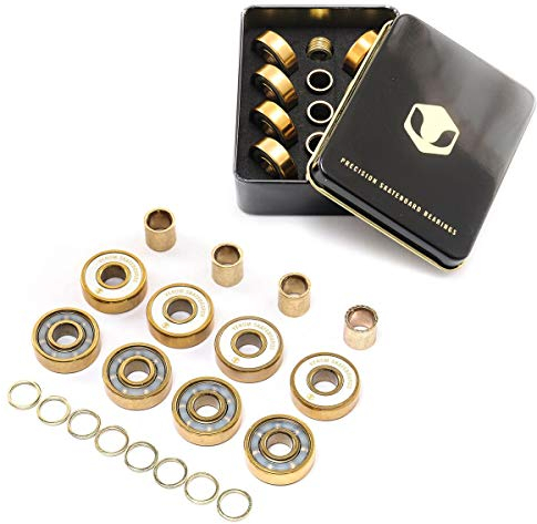 Venom Super Fast Skateboard Bearings Gold 608z Smooth Premium Precision Skate Rated ABEC11+ For Skate board stunt scooters long board roller skates micro scooter inline skates quad x8 for 4 wheels