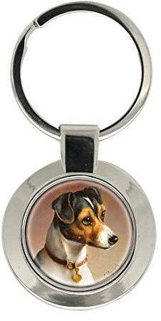 Jack Russell par Carl Reichert Porte-Clés