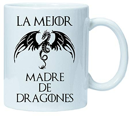 Imprimirlo Taza Mamá Regalo para el Día la Madre - La Mejor Madre de Dragones