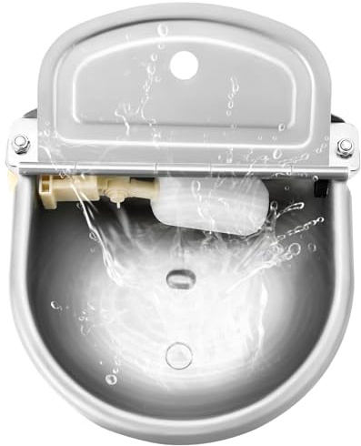 MAOPINER Automatic Water Dispenser Bowl, Stainless Steel Animal Waterer