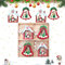 Holz Weihnachtsdeko - 12 Stück Christbaumschmuck, Weihnachtsbaum Anhänger, Hängeornamente