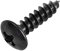 MOOPW Viti autofilettanti M3 M4 M5, Acciaio al Carbonio, 50 Pezzi, Testa Tonda, Phillips, Nero