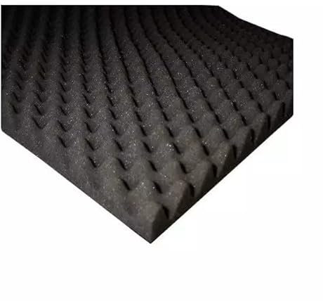 Akustikschaumstoff, schalldämmend, selbstklebend, genoppt, 50 x 100 cm, 30/40 mm (20 mm)