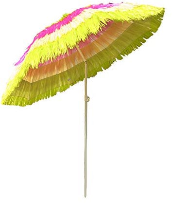 Blümme Hawaiian Parasol Beach Parasols Patio Garden Umbrella Tilting for Outdoor Sun Shade Multi-Colour