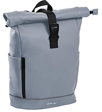 Daniel Ray Rucksack Kurierrucksack Daypack Highlands Größe Large DIN A4 Laptop Fach Fahrradrucksack Daypack Herren Damen Plane wetterfest 1086M + Schlüsselmäppchen (Lite Blue 11)