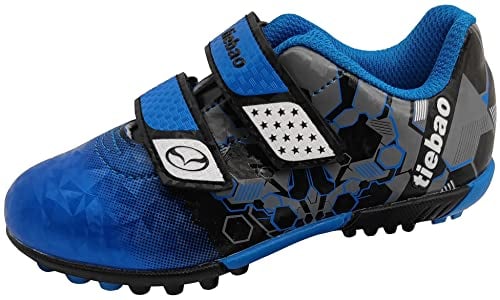 tiebaoGanar Fussballschuhe Fußballschuhe Kinder Firm Ground Turf Cleat Fussball Turnschuhe Professionelle Turfschuhe TBG-S76660/Blue-31