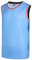 DEHANER Blank Herren Basketball Trikot Mesh Training Praxis Athletic Sport Shirts Team Uniformen Fans Outfits Tops, Schwarzer Halsausschnitt-hellblauer Jersey, L