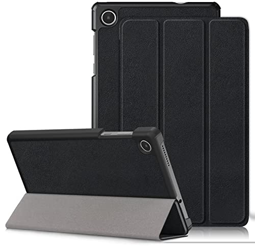 DINGGUAGUA Case for Lenovo Tab M8 4th Gen 8.0 2023,Folio Trifold Stand Cover for Lenovo Tab M8 4th Gen Tablet TB300FU,Black