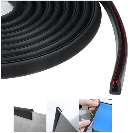 Joint Porte Voiture Joint Caoutchouc Adhesif Joint Bord De Tole Protection Bord De Tole Protection Porte De Voiture,Protege Portiere Voiture Flexible pour Bord Tranchant en TôLe (3m*3.2mm)