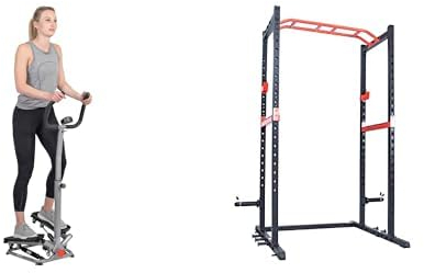 Sunny Health & Fitness Twist Stepper mit Lenker SF-S020027 + Power Zone Stärke Rack SF-XF9925