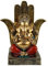 Kremers Schatzkiste Ganesha Figur 18 cm - Sitzende Skulptur Hindu Gott Dekofigur Statue Spirituelle Polyresin Deko Indische Kunst Buddha Geschenkidee Yoga Ornament Mystische Dekoration