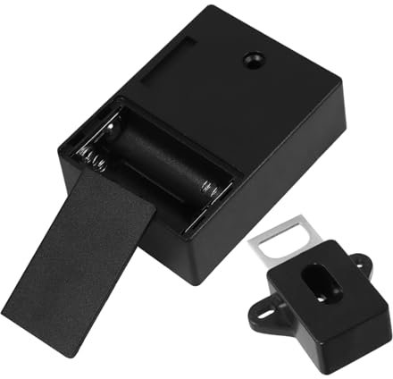 Gadpiparty Cerradura Electrónica De Inducción Para Armario Cajón Cocina Oculta Sin Llave Con Llaveros y Tarjeta Cerradura De Privacidad Para Muebles