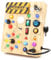 Joyreal Pannello Busy Board 2 Anno, Montessori Giochi in Legno con 19 LED, Giochi Educativi Regalo Bimbo 2 3 4 Anni, Sensoriale Bambini Montessori