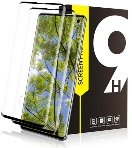Bodyguard 2 Stück Schutzfolie für Panzerglas für Samsung Galaxy S10, 9H Härte 0.33mm Anti-Fingerabdruck S10 Displayschutz Folie, 3D Gebogen Vollbildschirm Anti-Staub HD Samsung S10 Gehärtetes Folie