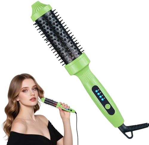 Thermal Brush – One-Step Haartrockner und Styler Volumizer mit 30s Schnellaufheizung, 4 Geschwindigkeitsstufen & Infrarot-Haarpflege Perfekte Lockenbürste für natürliche Locken & Volumen #02