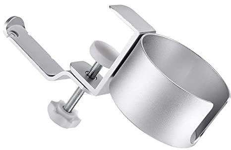 Hoement Gaming Desk Cup Holder Headphones Holder Aluminum Alloy Rotating Desk Hook Space Saver