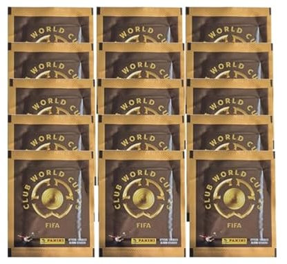 Panini Fussball Club WM World Cup Weltmeisterschaft 2025 Sticker - 15x Stickertüten