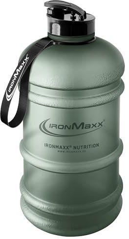 IronMaxx Gourde Sport - Bouteille d’Eau Sport 2.2L (2200 ml) Vert Minéral Givré| Gourde Sans BPA ni DEHP Water | Bouteille étanche avec échelle de mesure Bottle Grande Capacité d’Hydratation
