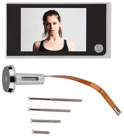 WPKD BLUEIY Spioncino Elettronico Digitale,Door Eye Hole Camera,Schermo a Colori LCD da 3,5 Pollici,120 Gradi,2 Milioni di Pixel,Lega di Zinco Visual Electronic Cat Eye