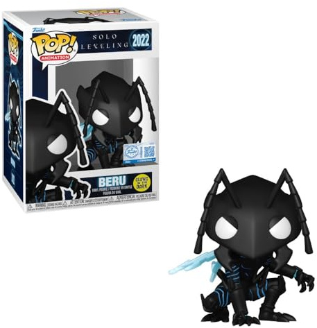 Funko Pop! Vinilo Solo Leveling Beru Figura, brilla en la oscuridad, Exclusiva de Entertainment Earth, 8,9 cm, #2022