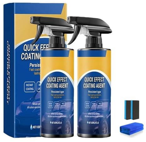 Drachenkind Autolack Spray, Quick Effect Coating Agent for Car, Hochschutz-Auto-Beschichtungsspray, Autos Kratzer Entferner, Beschichtungsspray Autolack, Schnellwirkungs-Beschichtungsmittel(2SETS)
