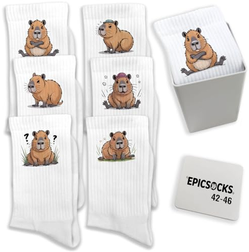 epicsocks Chill Capybara Socken im in verschiedenen Größen