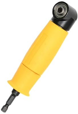 Heavy Duty 90 Grad rechtwinkliger Schraubendreher-Aufsatz, Standard 6,35 mm Spannfutter, geeignet für Bohrmaschinen und Schlagschlüssel, Winkel, Bohrer-Adapter für enge Räume
