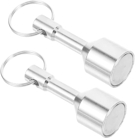 Tester Gioielli Portachiavi Argento Magnetico 2 Pezzi Test | Ferro e Magnete, Funzione Portachiavi, Leggero e Facile da Portare, Formato Compatto