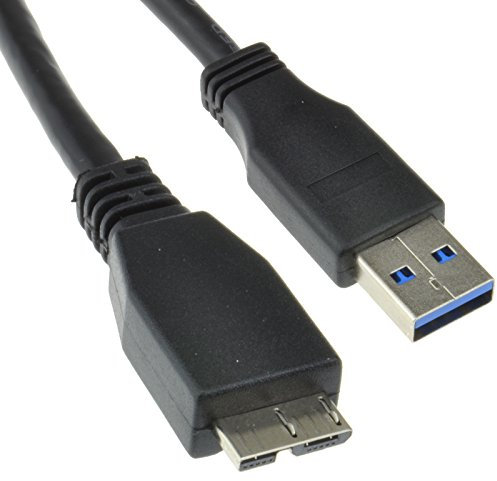 kenable USB 3.0 SuperSpeed A Male to 10 pin Micro B Male Cable BLACK 2m [2 metres]