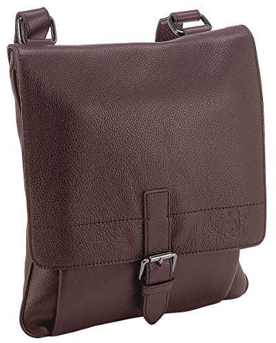 Otto Kern Romance Umhängetasche aus Leder 32 cm Dark Brown